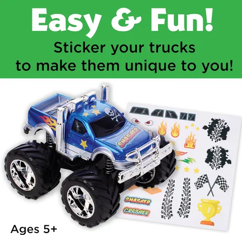 Miniatura 3 de Creativity for Kids Kit de manualidades Monster Trucks: personaliza 2 juguetes de Monster Truck, manualidades y manualidades para niños, juguetes