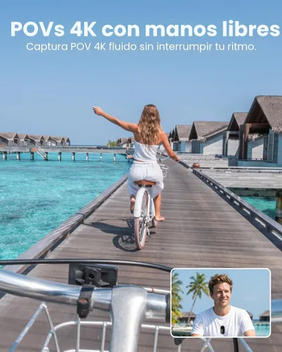 Miniatura 4 de VIDCASTIVE Mini cámara corporal 4K portátil POV Action Cam con pantalla de 1.47 pulgadas, batería de 150 minutos, montaje magnético y clip - Cámara