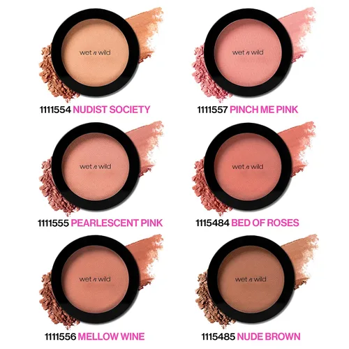 Miniatura 5 de wet n wild - Rubor «Color Icon», brillo natural mate sin esfuerzo y mezcla perfecta, lujosamente infundido con aceite de jojoba suave, libre
