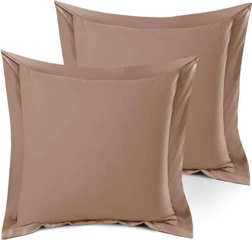 Miniatura 21 de Nestl Juego de 2 fundas tipo sham de almohada suaves - Fundas de almohada de microfibra de doble cepillado - Fundas de almohada de cama premium