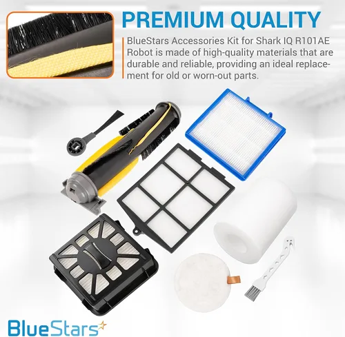 Miniatura 5 de BlueStars Kit de accesorios para robot aspirador Shark IQ AV1010AE R101AE RV1001AE AV911S AV993 RV1000 UR1000SR – 1 cepillo principal, 6 cepillos
