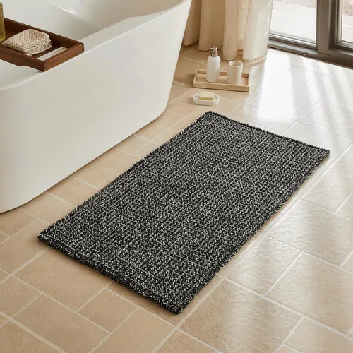 Miniatura 30 de Triohero Tapete de baño con diseño de gofre, tapete de baño pequeño y bohemio, antideslizante, lavable, ultra suave, súper absorbente, de secado