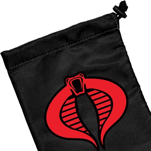 Miniatura 4 de Renegade Game Studios G.I. Joe Cobra Dice Bag: Almacenamiento de dados RPG con cierre de cordón con forro protector Rojo