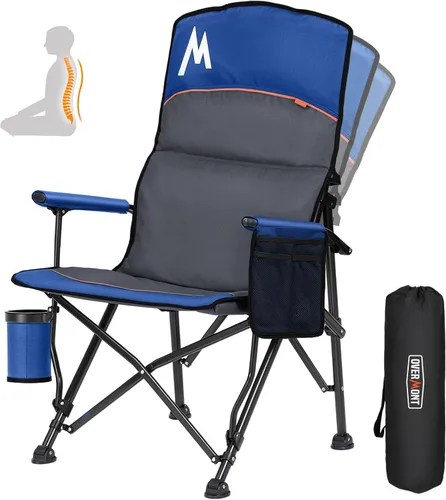 Miniatura 16 de Overmont Silla de camping climatizada con respaldo alto - 3 niveles de calor Calefacción por separado de 2 zonas - Soporte de 450 libras Silla