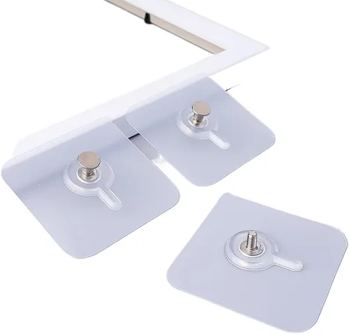 Miniatura 3 de Ganchos colgantes Gancho Adhesivo De Pared Sin Costuras, Marco De Fotos Adhesivo Para Colgador, Reloj Colgante Sin Agujero De Perforación, Estante