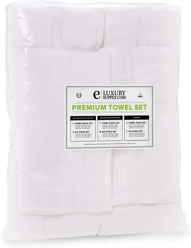 Miniatura 4 de Juego de 6 toallas de 900 GSM 100% algodón egipcio, juego de toallas de calidad hotelera de alta calidad, pesadas y absorbentes, 2 toallas de baño