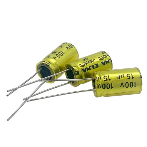 Miniatura 15 de 10 unids 2.2uF 100V condensador electrolítico no polarizado 10x17mm (0.39x0.67in) NP para audio tweeter condensador divisor de frecuencia