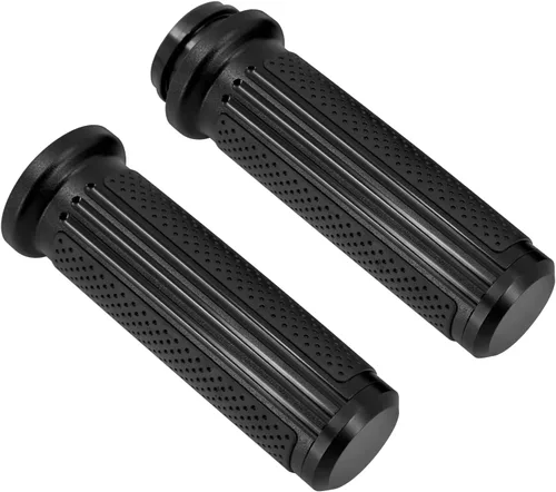 Miniatura 14 de 1" Electronic Throttle Defiance Handlebar Grips 25mm Hand Grips Fit for Harley Touring Street Glide Road King Road Glide Electra Glide #2 Negro