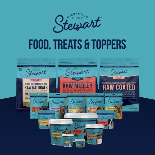 Miniatura 8 de Stewart Golosinas liofilizadas para perros, pechuga de pollo, 3 onzas, sin granos y sin gluten, tubo resellable, de hígado de res, salmón, hígado