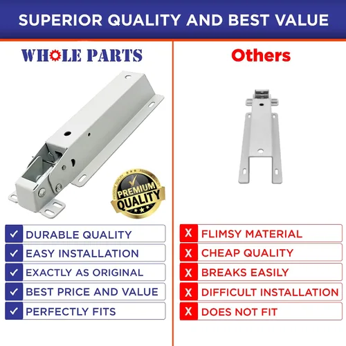 Miniatura 7 de Parte de ensamblaje de bisagra para puerta de congelador Whole Parts mejorada #297321900 - Reemplazo y compatible con Gibson, JC Penney, Kelvinator