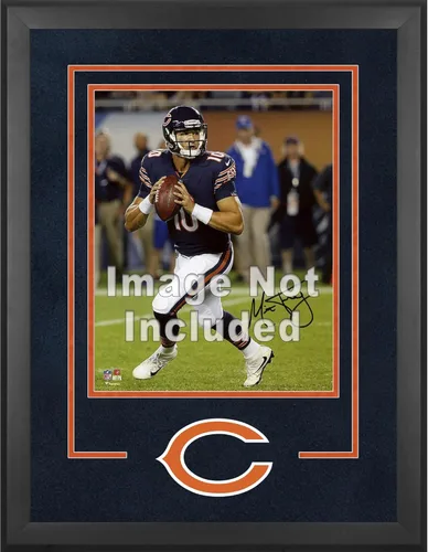 Chicago Bears Deluxe - Marco vertical de fotografía de 16 x 20 pulgadas con logotipo del equipo, diseño de fútbol