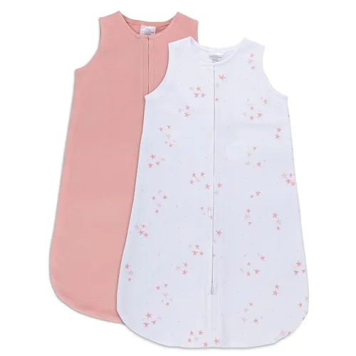 Miniatura 9 de Ely's & Co. Manta de algodón para bebé, saco de dormir de algodón 0-3,3-6, 6-12, 12-18 meses, juego de 2 unidades para bebé niño y niña, rosa, azul