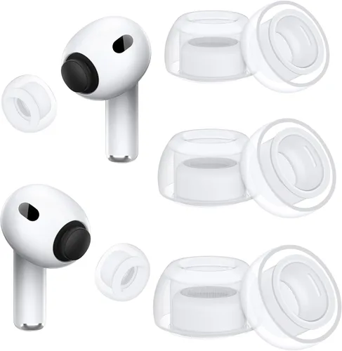 Almohadillas de repuesto compatibles con AirPods Pro 3 (2025), comodidad superior, cancelación de ruido mejorada, ajuste seguro, mejor sonido,