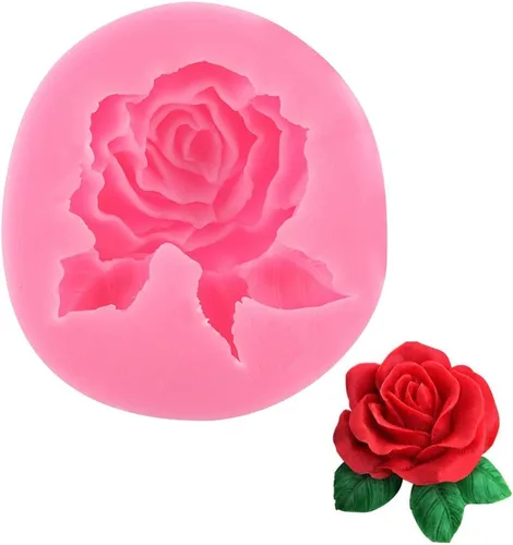 Miniatura 8 de Rose Collection - Molde de silicona para fondant, molde para decorar pasteles de fondant, molde de decoración de pasteles, flor y rosa, jabón