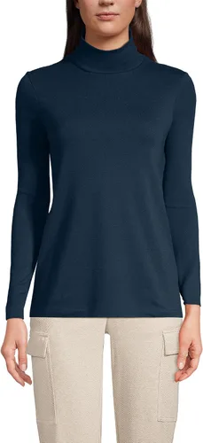 Miniatura 5 de Lands' End Supima - Suéter de cuello alto y mangas largas para mujer