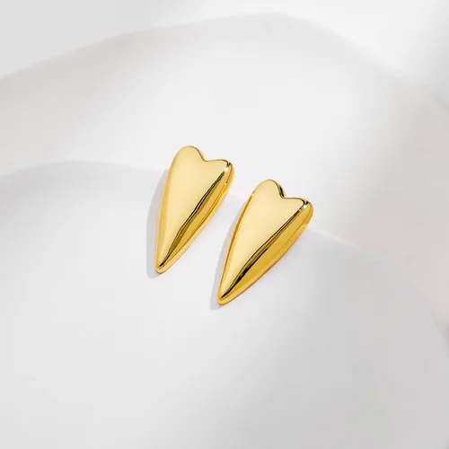 Miniatura 6 de INNERDIVA Aretes de oro con forma de corazón y dulce amor, regalo para mujer