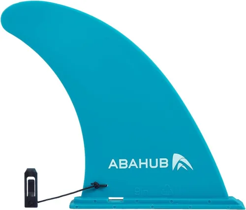 Miniatura 13 de Abahub Aleta central única SUP de 9/10 pulgadas con 1 tornillo de aleta sin herramienta, aletas de repuesto de SUP reforzadas con fibra de vidrio