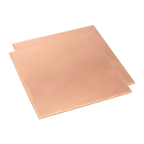 Hoja de cobre puro calibre 20 99.9%, 2 unidades (0.03" x 3.9" x 3.9") Placas de Cobre Placas de Latón para joyas, manualidades, reparaciones,
