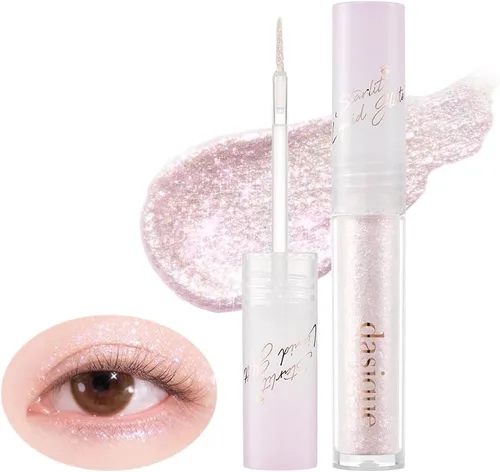 Miniatura 10 de dasique Starlit Jewel - Brillo líquido (06 cristal rosa) Sombra de purpurina parpadeante Maquillaje coreano Maquillaje de ojos brillante