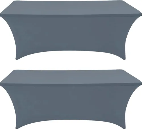 Miniatura 20 de Eurmax USA - Manteles rectangulares ajustables de elastano de 4 pies, mantel elástico para bodas, eventos o para decorar la mesa del patio