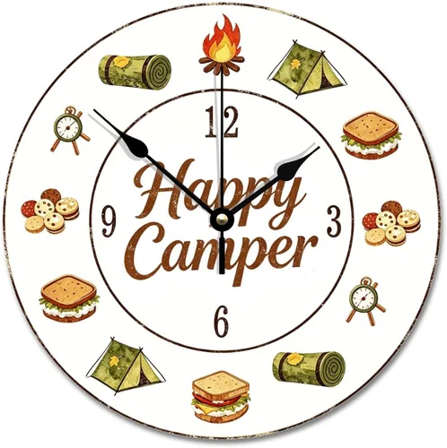 Miniatura 55 de ArogGeld God Bless America USA 250th Anniversary Clock 250 Years of Freedom 1776-2026 Wooden Wall Clocks Battery Operated 10 Inch Men Cave Home