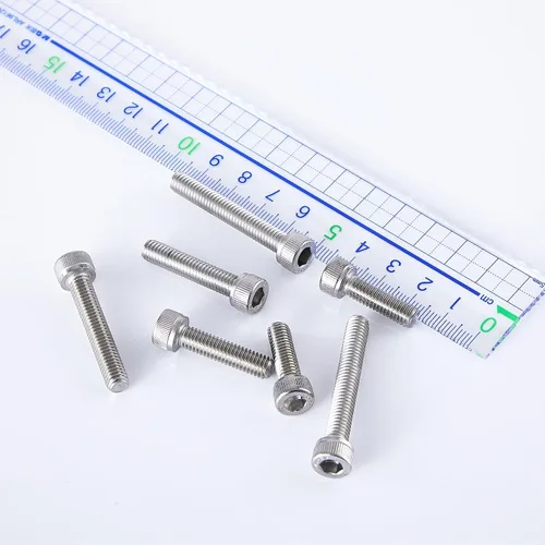 Miniatura 7 de Tornillos de cabeza hueca M6-0.039 x 0.394 in, acero inoxidable 304 (A2-70), accionamiento de enchufe Allen, acabado brillante, roscas de máquina