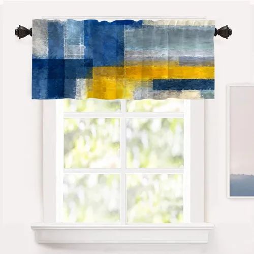 Miniatura 11 de Shrahala Cortinas de nivel de chakras con mandala beige para ventanas de cocina, paneles de cortina de ventana de mandala multicapa de poliéster