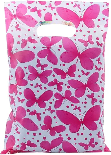 Miniatura 7 de ysmile Pequeña bolsa de compras de plástico negro con asa para pequeñas empresas Bolsa de plástico de mercancía troquelada bolsa de polietileno 100