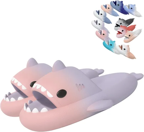 Shark Slides Slippers for Women Men - 2022 Limited Edition Cloud shark Sandals unisex Cartoon Shower Anti-Slip Fashion Cloud Slippers Open Toe