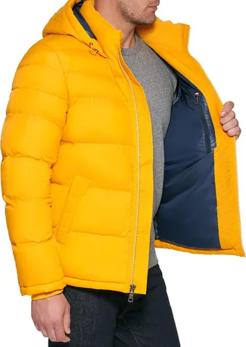 Miniatura 3 de Tommy Hilfiger - Chaqueta acolchada con capucha de relleno alternativo para hombre (tallas estándar y para personas grandes y altas)