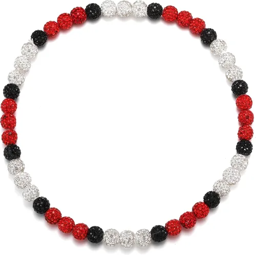 Miniatura 13 de Collar de Cadena de Béisbol con Perlas para Hombres, Regalos de Collar de Béisbol de la Colección Bling Ice para Niños, Collar de Accesorios