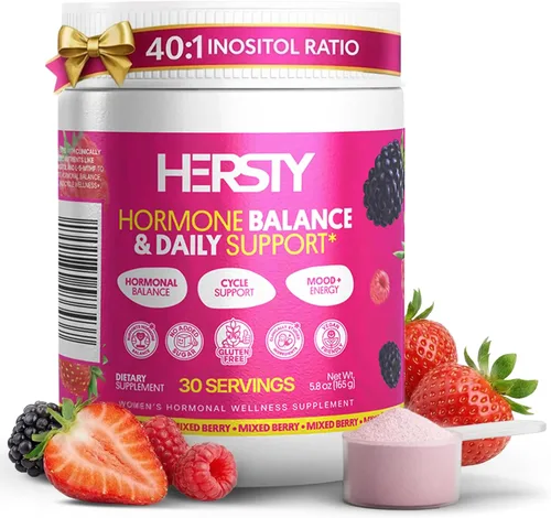Myo-inositol & D-Chiro Inositol 40:1 Polvo de magnesio para mujeres, con L-5-MTHF, vitamina D3, zinc magnesio, selenio y yodo, equilibrio hormonal