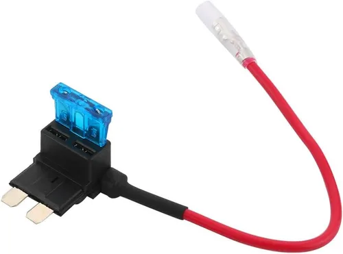 Miniatura 3 de FULARR - Juego de 3 fusibles ACU de alta calidad para agregar circuito, portafusibles de hoja trasera de cerdito con arnés de cables, fusibles