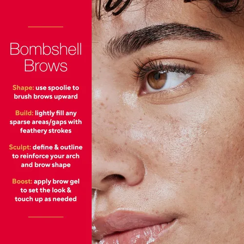 Miniatura 8 de Mirabella Lápiz de cejas ultra fino, antiastillas, resistente al agua, lápiz de cejas a prueba de manchas, mezclable y retráctil para definir
