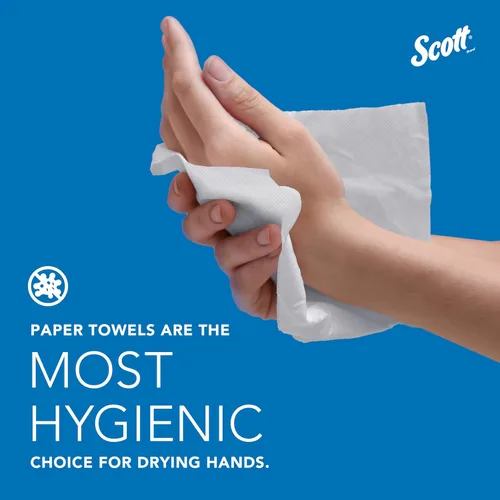 Miniatura 6 de Zama Scott toallas de papel C-Fold para dispensador, Kimberly-Clark cuidado de la salud SKU 1510, blanco, 10.125 x 13.15 pulgadas., Blanco, 2400