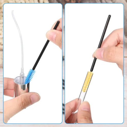 Miniatura 6 de Outus Juego de 15 cepillos de limpieza para comederos de colibríes, mini cepillo de nailon, limpiador para botellas, tubos, tarros, comedero