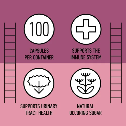 Miniatura 8 de Complete Natural Products Cápsulas orgánicas de D-manosa y arándano de 520 mg 100 unidades Soporte UT a base de plantas Vegano, sin OMG
