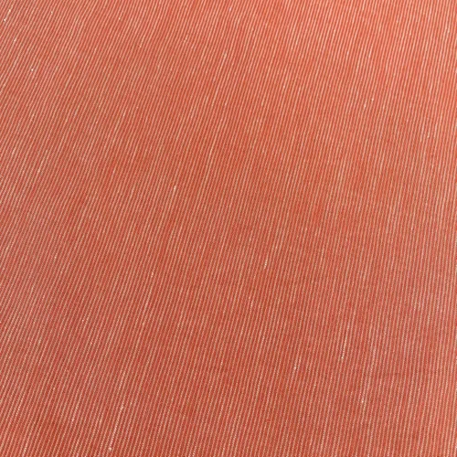 Tela de lino a rayas finas naranjas, calidad premium y ligera, material transpirable para decoración del hogar y moda