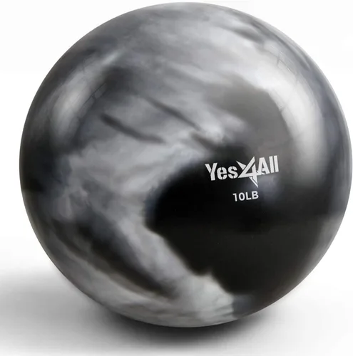 Miniatura 33 de Yes4All - Bolas de tonificación con peso para ejercicio, bolas medicinales suaves para ejercicio, pilates, yoga, equilibrio, flexibilidad, 2-10 C.