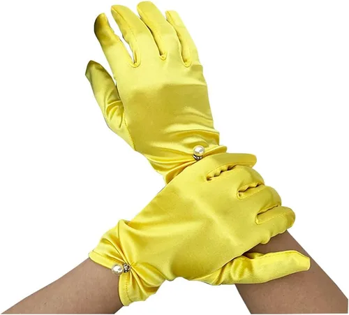 Miniatura 4 de Vestido de novia de satén para mujer, fiesta de ópera, guantes de los años 20, guantes hasta la muñeca
