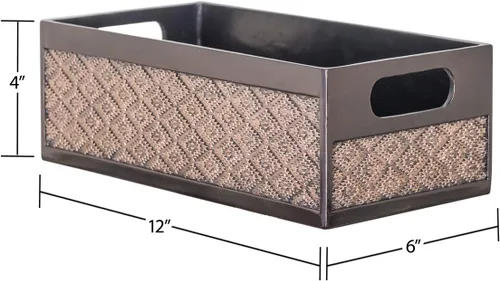 Miniatura 3 de Creative Scents Dublin - Cesta de almacenamiento de papel higiénico marrón para decoración, organizador decorativo de baño y almacenamiento