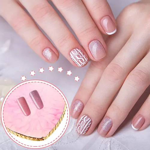 Miniatura 6 de AKOAK Paleta de arte de uñas, paleta de pigmentos de ágata Phnom Penh, marco de dibujo de esmalte de uñas, arte de uñas, herramienta de maquillaje