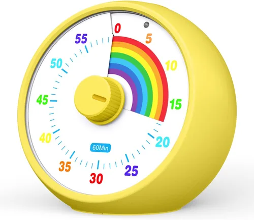 Miniatura 18 de Temporizador visual para niños, temporizador de cuenta regresiva de 60 minutos para aula, oficina, cocina, temporizador de escritorio, herramientas