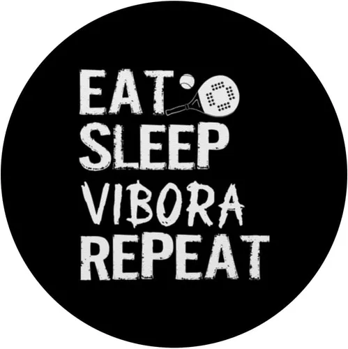 Miniatura 3 de Eat Sleep Vibora Repeat - Paleta de pádel PopSockets Adhesivo PopGrip