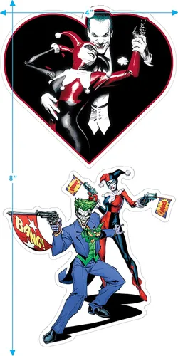 Miniatura 3 de Popfunk Classic Joker y Harley Quinn Dance T Shirt & Stickers