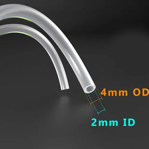 Miniatura 2 de Feelers - Tubo de silicona de alta resistencia de 2 mm ID x 4 mm OD de grado alimenticio de alta temperatura, tubo de silicona puro de alta