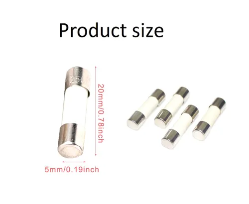 Miniatura 3 de 3.15A, T3.15A, 3.15AH250V, 3.15AH, fusible de cerámica, T3.15A 250V, fusible de rotura lenta 0.197 x 0.787 in/0.19 x 0.78 pulgadas (20 piezas)