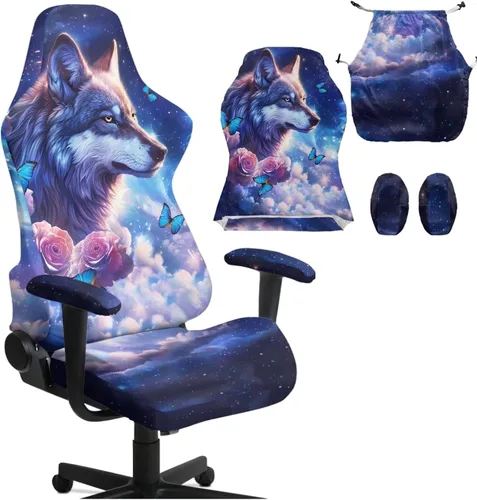 Miniatura 13 de Bald Eagle Gaming Protector for Students American Flag Stretchy Armrest Covers Patriotic Ergonomic Office Cover Dustproof Home & Dorm Room Decor