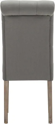 Miniatura 12 de AC Pacific Natalie - Sillas de comedor copetudas, contemporáneas tapizadas para el hogar, cocina, asiento Parson sin brazos con parte superior