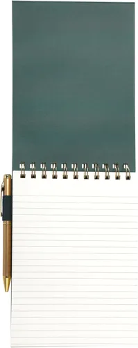 Miniatura 5 de Eccolo - Cuaderno de espiral con líneas en la parte superior, bloc de taquigrafía de tapa flexible con bolígrafo incluido (240 páginas perforadas)